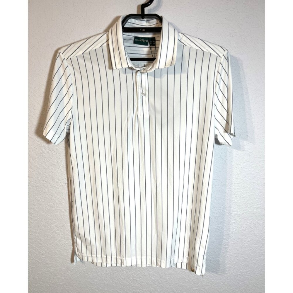 Chervo NWT Men's Italian Made White AYA Drymatic Golf Polo, Size Small (48)